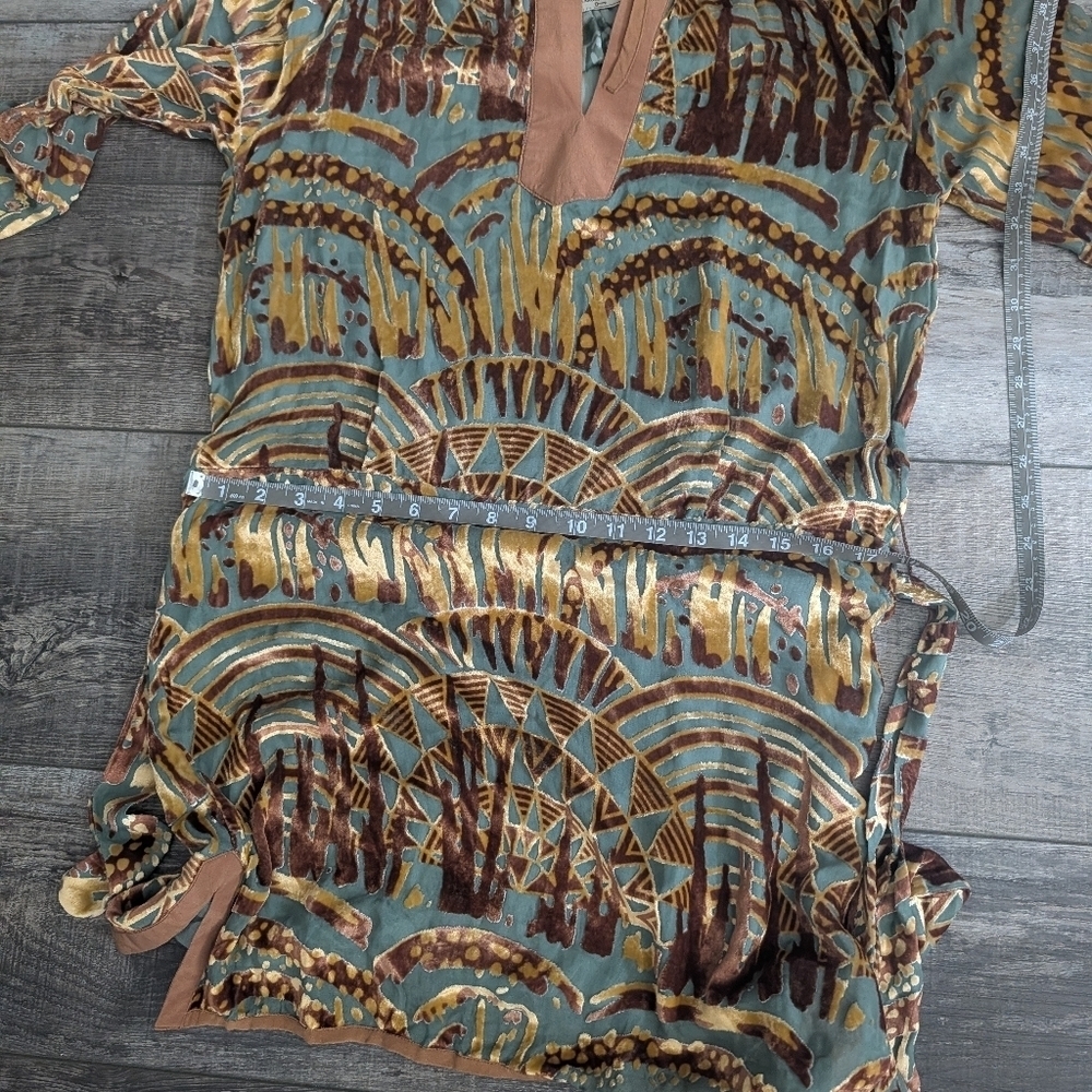 What Goes Around Comes Around Bohemian Patterned Women's Tunic Dress - Picture 6 of 7